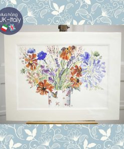 Tranh Hoa ly Châu Phi & cúc TB