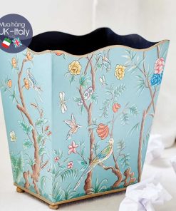 Sọt rác sắt vẽ tay đựng đồ khô (2 mẫu chọn)