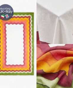 Khăn bàn Nilen màu nước loang (2 mẫu)