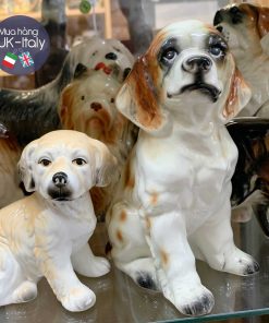 Chó gốm Anh xưa cao 28cm