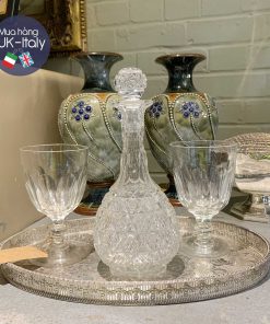 Ly thuỷ tinh cổ Edwardian hiếm