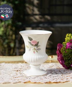 Lọ hoa dáng lư Wedgwood Hathaway hoa hồng