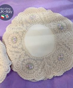 Khăn ren Pháp tròn theo set 12 chiếc HIẾM
