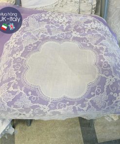 Khăn ren Anh tròn to lá nho độc đáo