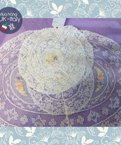 Khăn ren Pháp Set 1 Oval to 2 tròn nhỏ