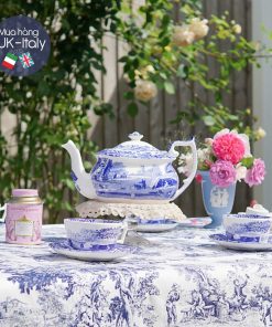 Bộ tách Spode 4-6 người Blue Italian xanh trắng