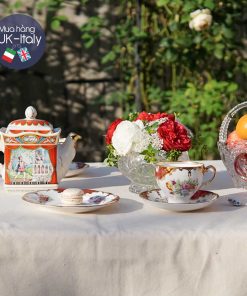 Ấm Sadler đỏ Romeo Juliet