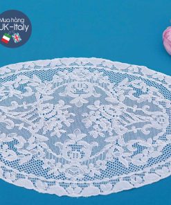 Khăn ren ngà Oval Bỉ (41x30cm)