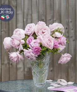 Lọ hoa pha lê đại Bohemian c1970