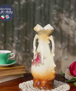 Lọ hoa men phấn Victorian to