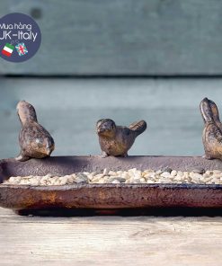 Máng thức ăn chim sắt Vintage