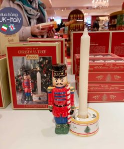 Spode Xmas Chân nến đỏ nutcracker