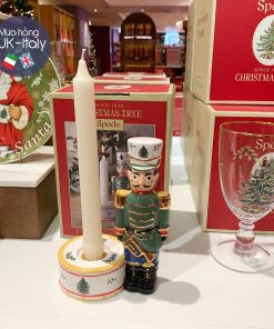 Spode Xmas Chân nến xanh nutcracker