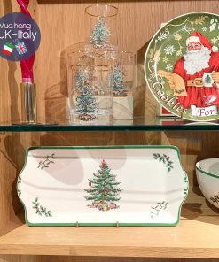 Spode Xmas Đĩa chữ nhật