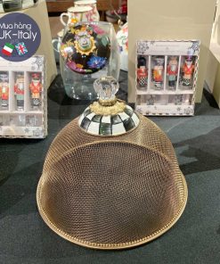 MacKenzie Childs lồng bàn kẻ đen trắng caro