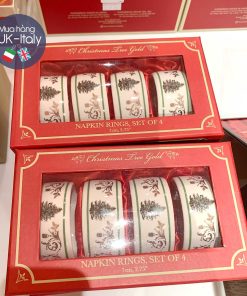 Spode Xmas vòng đeo khăn gốm