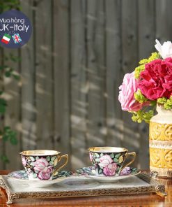 Bộ trà 2 người cabinet hồng Clare