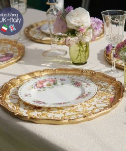 Bộ đĩa lót bàn ăn Florence chim và hoa (x set 6 đĩa)