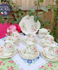 Bộ tách 6 người Royal Doulton hoa táo c.1930