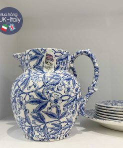 Gốm xanh trắng Burleigh hoa xuân - Bình rót 20cm