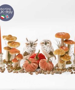 Set trang trí tông cam nâu