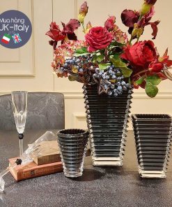 Lọ hoa pha lê Baccarat hình thang (4 màu chọn)