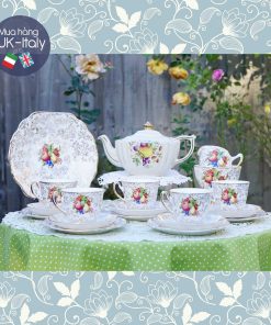 Ấm Sadler hoạ tiết quả (ghép cùng bộ 5 người Denry)