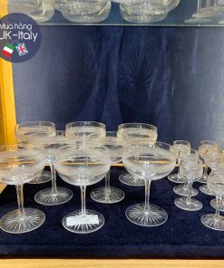 Bộ ly tiệc uống trọn vẹn pha lê Victorian c.1900