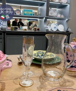 Ly vang pha lê Ginori Medici x set 2 ly