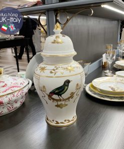 Hũ có nắp Ginori Voliere