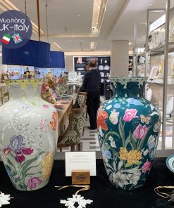 Lọ hoa Ginori vẽ tulip, diên vỹ (3 lựa chọn)