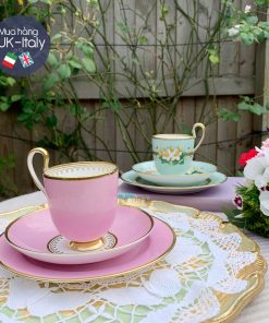 Bộ tách Trio cổ xanh hoa núi Scotland dáng quả chuông quý hiếm