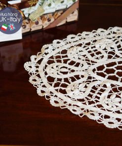 Khăn ren Ý Oval 42cm c.1930