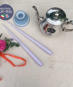 Đôi nến tông tím phai lilac