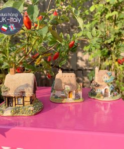 Bộ 3 nhà Lilliput Lane mao lương - cam - chó mèo