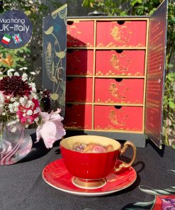 Bộ trà 2 người Cabinet đỏ Aynsley