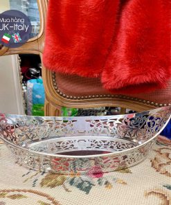 Giỏ bạc đựng hoa quả, bánh mì - kiểu 1