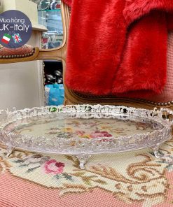 Khay bạc Oval cổ siêu hiếm tinh hoa UK
