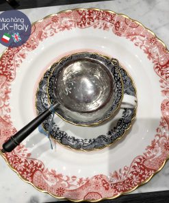 Lọc trà Solid Silver có cán đen Dublin c1920