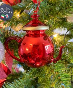 Treo trang trí ấm tròn đỏ