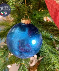 Bóng treo đổ men rạn xanh thiên hà