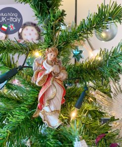 Treo trang trí thiên thần đỏ cầm đàn