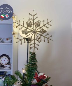 Tuyết kim tuyến treo đỉnh cây