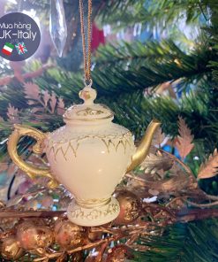 Treo trang trí ấm chạm khắc màu ngà hiếm đẹp