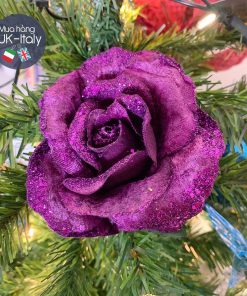 Hoa hồng tím kim tuyến