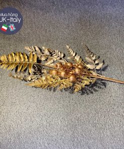 Cành lá, quả 2 tông vàng nhũ