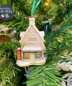 Nhà Lilliput Lane treo cây thông Xmas lá Ivy