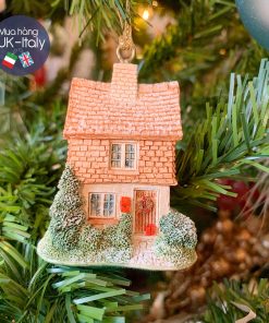 Nhà Lilliput Lane treo cây thông Xmas Cây tầm gửi