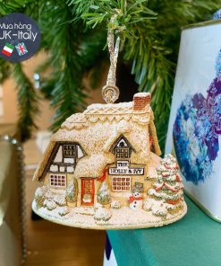Nhà Lilliput Lane treo cây thông Xmas The Holly & Ivy