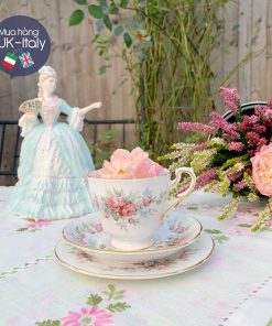 Bộ tách trio Royal Standard hoa hồng cá hồi